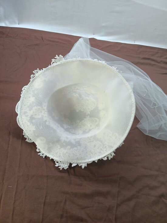 Bridal Hat white 3\